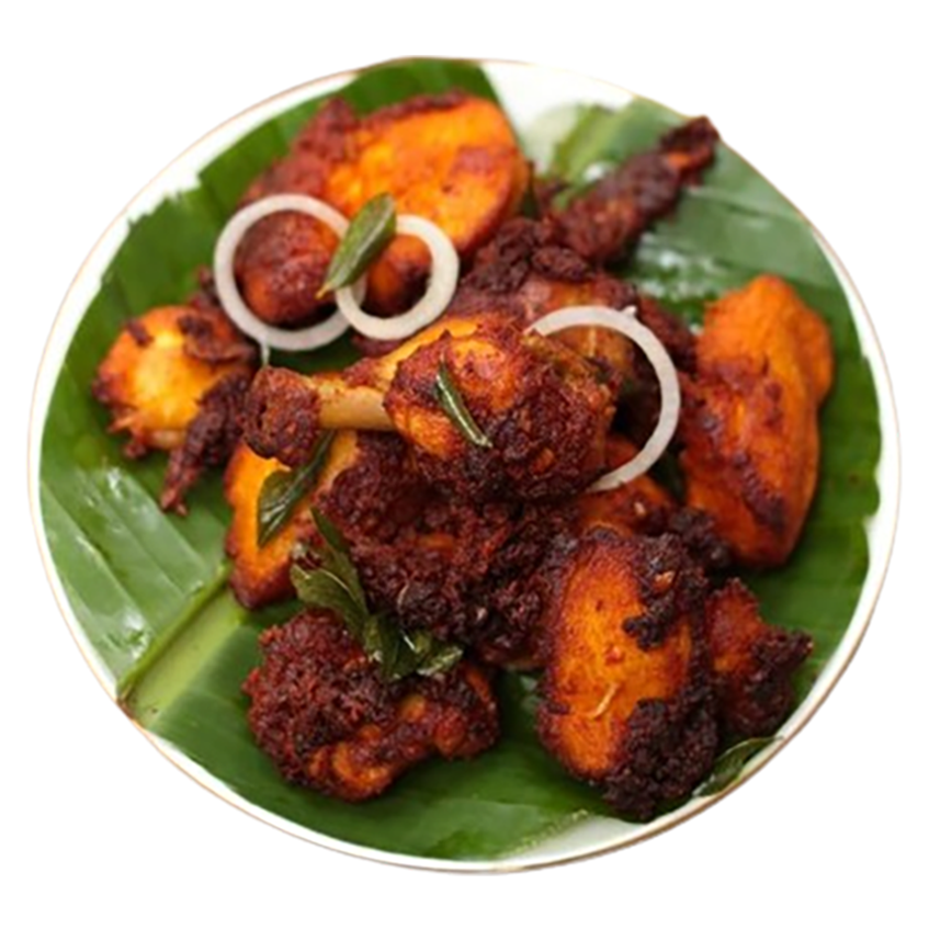 Chicken fry (poricha kozhi)