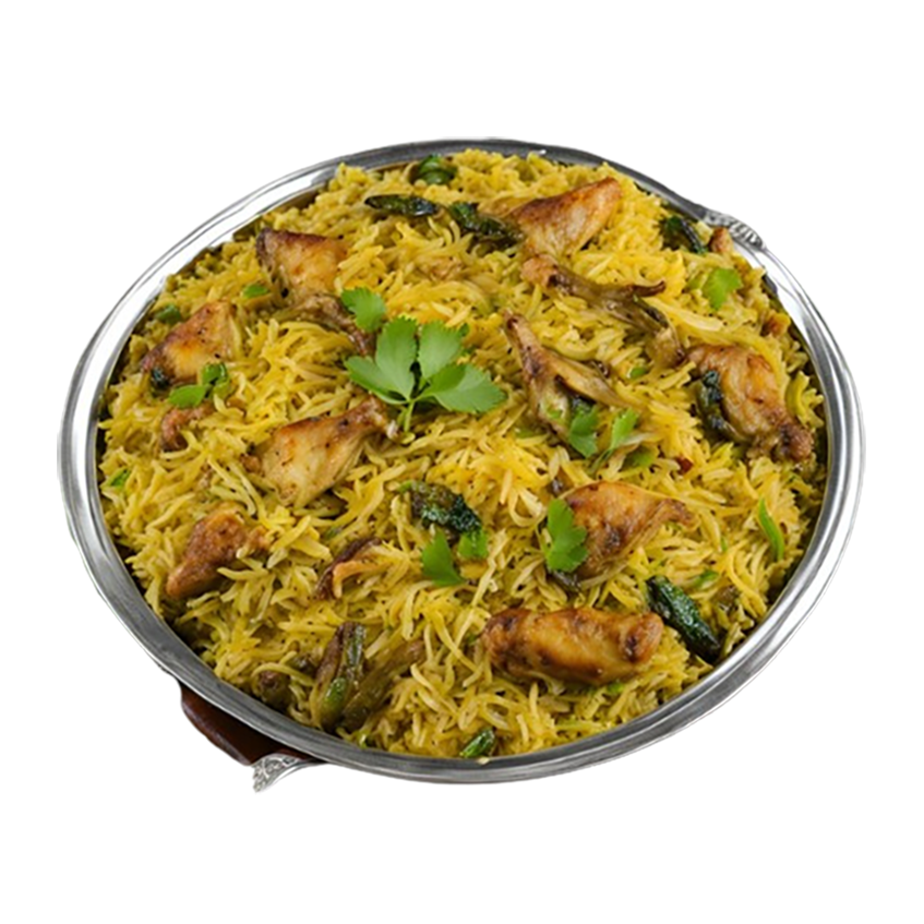 Green chillies special chicken biriyani (D,N)