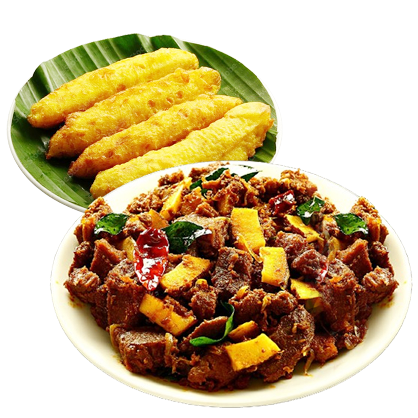 Green Chillies Spl Beef Roast & Pazam Pori